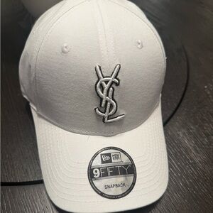 Saint Laurent YSL x New Era Cassandre Canvas Cap – white – Adjustable